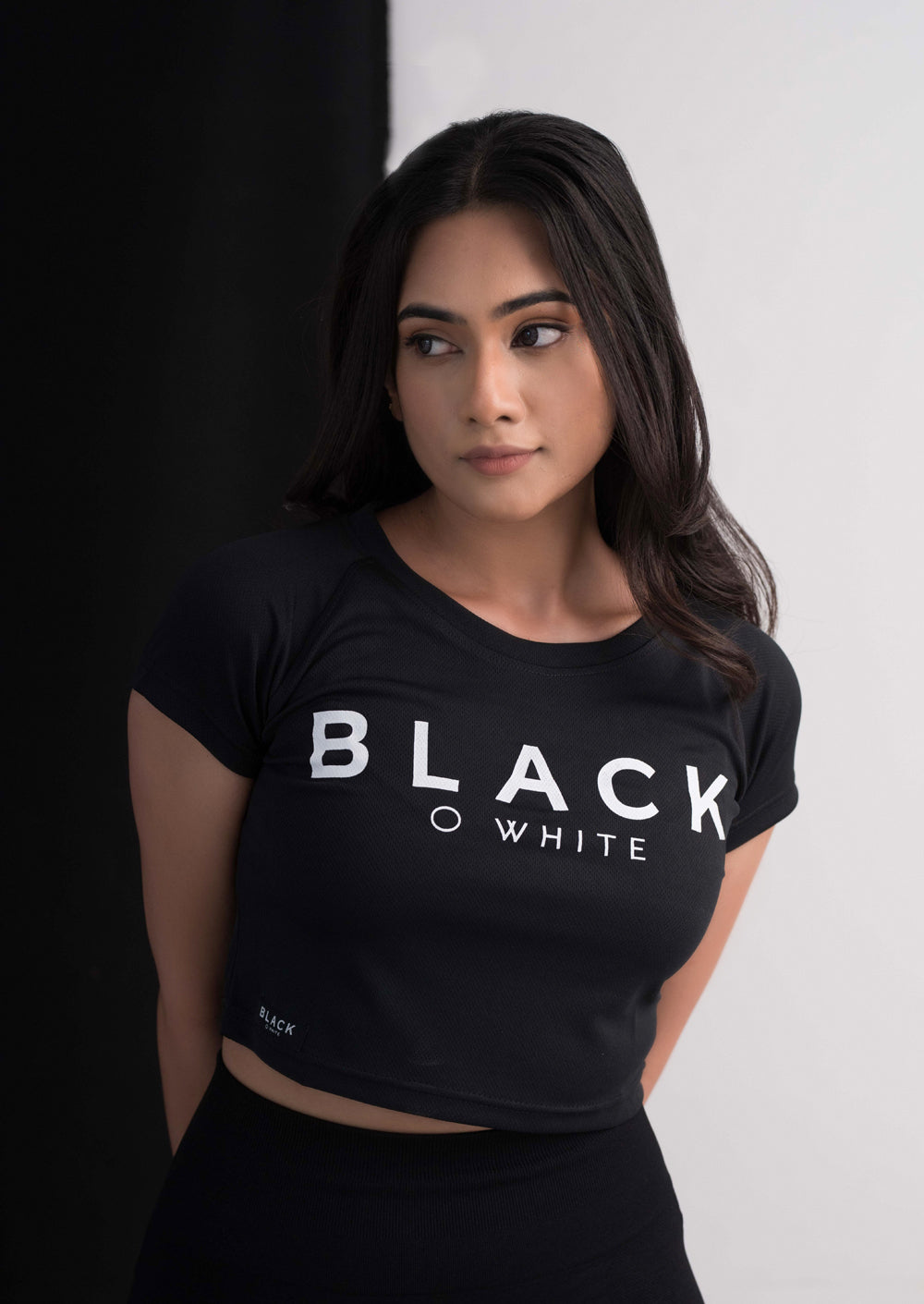 BLACK CROP- TOP BWC046B