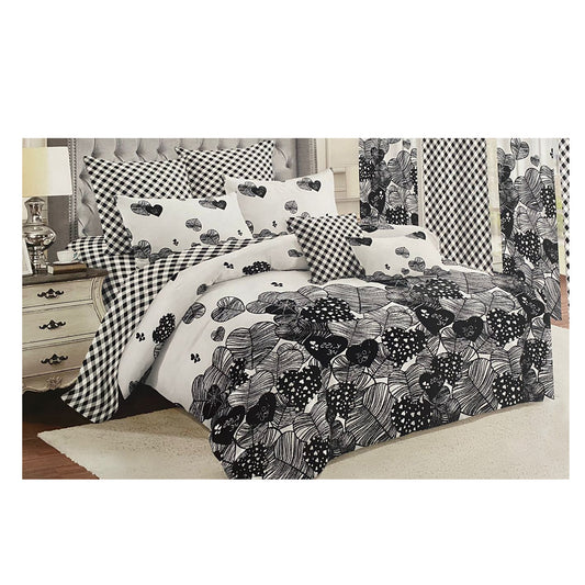 Bedding Set along with Curtains (King Size) BSDVS04