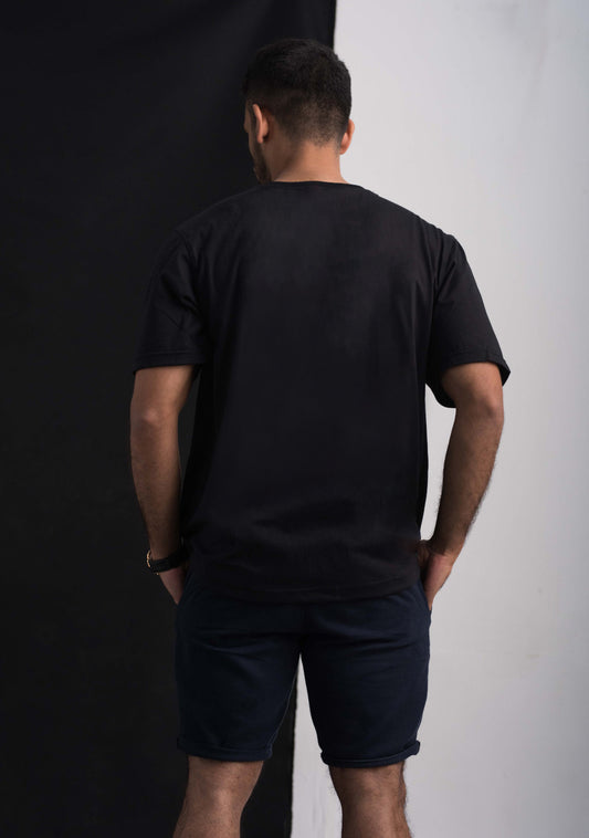 Black oversized Tee edition 1 - (Without back print)